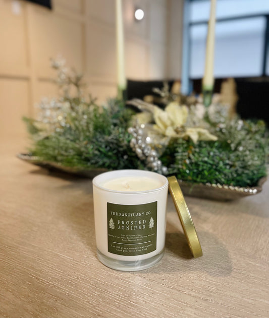 Frosted Juniper Soy Coconut Candle