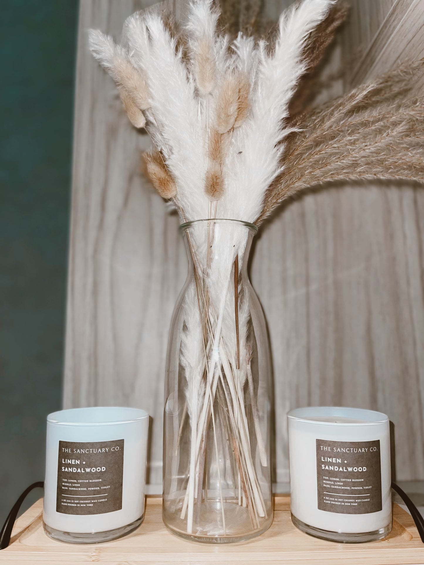 Linen + Sandalwood Soy Coconut Candle